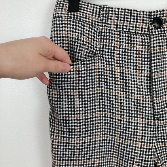 Urban Outfitters Womens Size 4 Gray Houndstooth Check Ankle Pant Office Academia - Picture 4 of 9